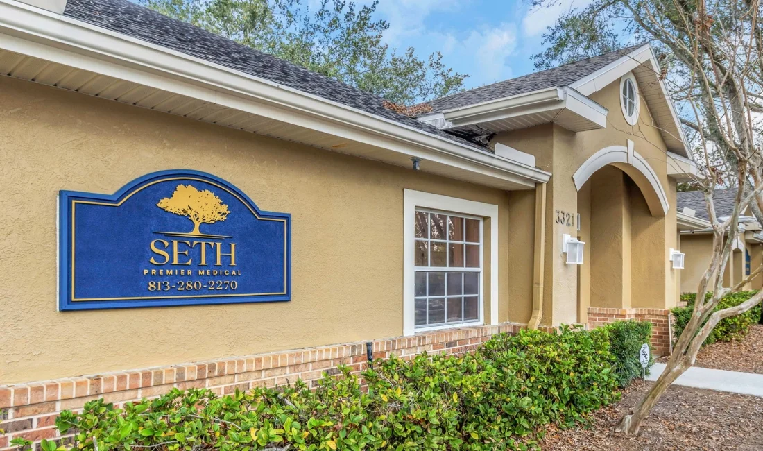 Exterior of Seth Premier Medical clinic in Tampa, Florida
